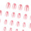 Highly Gloss Pure Color Press On Nail Easy Snap On Application 4