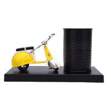 Stiftehalter aus Eisen, rund, Gelb L, 11.11oz Modell