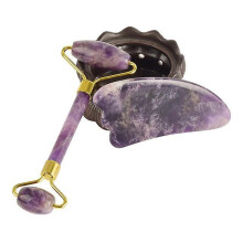 (Multi) Jade Facial Roller Guasha Sets Natural Crystal China Traditional Massage Stones Home Diy Spa Tools For Skin Health Care Slimming
