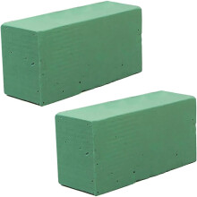 2Pcs Flower Foam, Green Foam for Flower Arrangements Foam Blocks for Fresh&Artificial Flowers, Dry and Wet Floral Foam Block