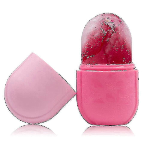 (PINK) Roller Ice Roller Repeat Freezing Facial Massager Q