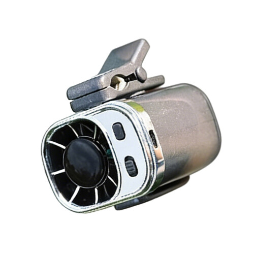USB-wiederaufladbarer elektrischer Ventilator, geräuscharm,-Grau