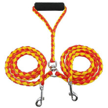 (Red Yellow) Breathable Calf Sling Goat Lifting Harness Dog Weighing Sling Puppy Weighing Mesh 1.4m