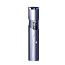 Eleganter Handventilator im Taschenformat mit LED-Anzeige,-Blau
