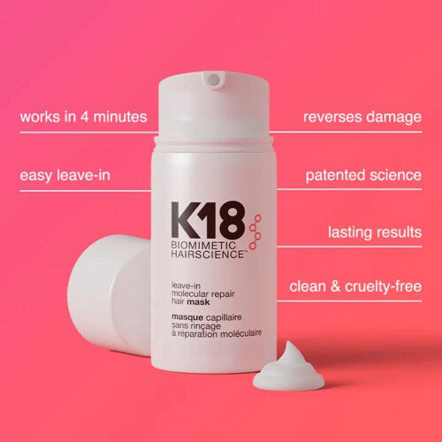 K18 K18 Mini Leave-In Molecular Repair Hair Mask - 15ml 1