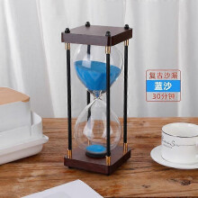 (Pink 30min) Large Hourglass 60 Minutes, Hourglass, Rainbow Glass Hourglass, Gift Hourglass, for Home, Desk