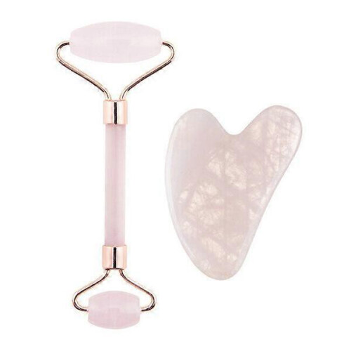 Gua Sha Massager Jade Roller Rose Style Daily Skincare Tool