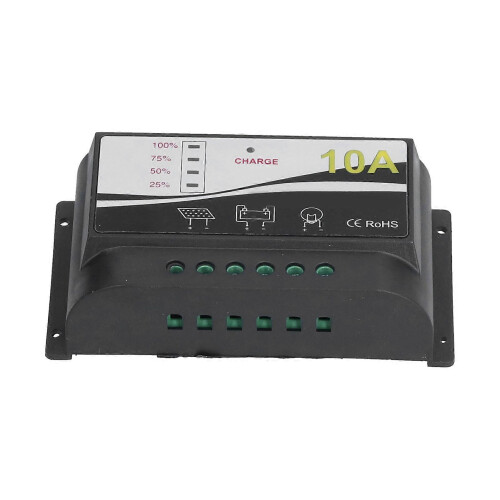 Solar Charge Controller Regulator Durable ABS Housing Solar Panel Charger Discharge Regulator 12V 24V