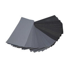 Schleifpapier-Set (Trocken- und Nassschleifpapier), Körnung 120 bis 3000, wasserfest, 42-teilig, zum Polieren und Schleifen