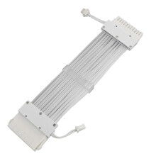 Professionelles RGB-Netzteilkabel mit ARGB-Beleuchtung, 18 AWG, 24-polig, Stecker auf Buchse, doppellagig, 24,4 cm (9,6 Zoll)
