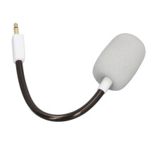 Vervangende gamingmicrofoon voor BlackShark V2 Pro draadloze gamingheadsets, 3,5 mm vergulde stekker, buigbare microfoonarm, wit
