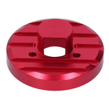 Radio Antenna Base Cover Radio Aluminum Alloy Trim Fit for Jeep Wrangler JK JKU JL JLU 2007-2017Red