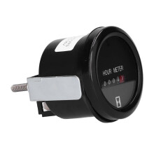 Compteur horaire à quartz AC/DC 12-36 V, minuterie mécanique professionnelle étanche avec voyant lumineux