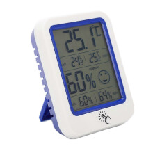 OW-159 Thermometer LCD Digitale Temperatuur- en Vochtigheidsmeter met Achtergrondverlichting en Opklapbare Houder Hoge Nauwkeurigheid voor Gezin