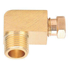 Oil Pipe Fitting Elbow Brass Rectangular Square Block Connector Adapter for Pipe ConnectionPL418
