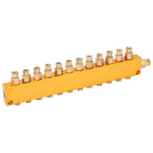 Ölverteiler, verstellbarer Schmierkolben aus Messing, Abscheider, Verteilerventil, Schmiersystem, 1 Eingang, 12 Ausgänge