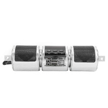 Motorfiets stereo speaker Bluetooth MP3 audio stuurspeler Waterdicht Hoge geluidskwaliteit Zilver