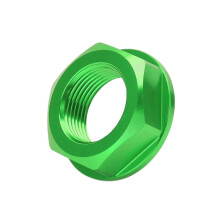 Achterasmoer M22x1.5 aluminium vervangingsmoer voor Kawasaki KX125 2003-2008, groen
