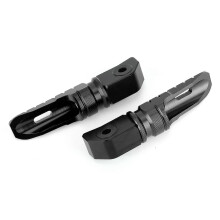 Achtervoetsteunen voor motorfietsen, vergrote basis, geschikt voor Honda CB125R / CB250R / CB300R / CBR250RR, zwart.