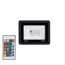 Faro RGB da esterno da 30W, IP66, con telecomando.