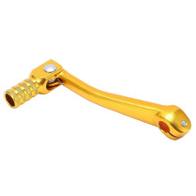 Palanca de arranque para motocicleta, pedal sensible, aluminio CNC, accesorio universal para motocicleta, color amarillo.