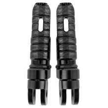 Motorcycle Front Footrests Front Left Right Pairs Fit for Yamaha MT?03 MT?25 MT?07 MT?09 R3 XJ6Black