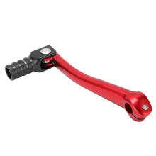 Palanca de arranque para motocicleta, pedal sensible, aluminio CNC, accesorio universal para motocicleta, color rojo.