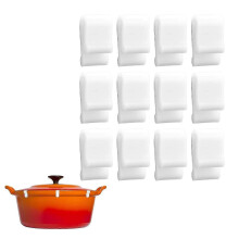 (12pcs, white) 2025 Dutch Oven Lid Protector Clips for Le Creuset, Staub & Tramontina Cast Iron Pots - Prevents Chipping & Scratching