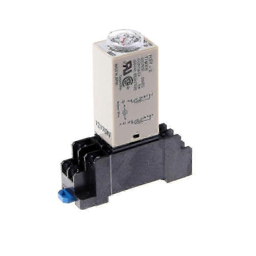 24V DC H3y-2 Power On Time Relay Delay Timer 0 - 60 Sec DPDT with Base Socket 1