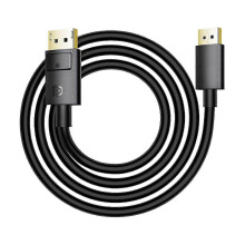 Convertidor DisplayPort 1.2 macho a macho: Adaptador DP de 1/2 m para pantallas 4K 60 Hz, 2K 144 Hz y 1080p 240 Hz sin pérdidas.