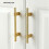 Knurling patterned handle for dishwashers, solid brass, 188mm T-bar 3