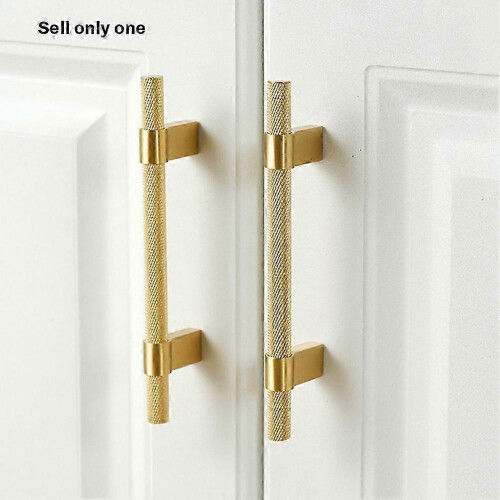 Knurling patterned handle for dishwashers, solid brass, 188mm T-bar 2