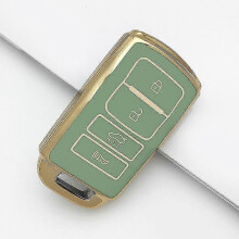 (Green g486c) Car key cover for kia cadenza k7 k-04 series key tpu material key case shell replacement accessories leather cord metal keychain
