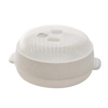 (Thick striped compartment) New Microwave Steamer, Kitchen Microwave Steamer Cooking Pot, Kitchen Steaming Utensils, Healthy Cooking Quick Fast