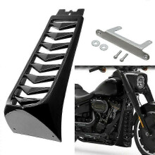 Vivid Black Front Chin Fairing Spoiler & Lower Radiator Cover voor Harley Softail 2018 - 2022 (Street Bob, Breakout, Fat Bob)