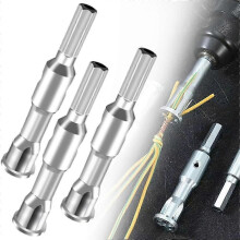 3-teiliges Set automatischer Abisolier- und Kabelverdrillzange mit Sechskantschaft