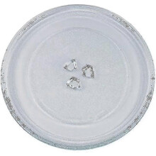 Universeller Drehteller für Mikrowellen aus Glas – 24,5 cm mit 3 Halterungen – ZZY