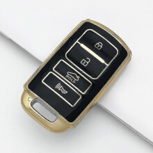 (Black g486a) Car key cover for kia cadenza k7 k-04 series key tpu material key case shell replacement accessories leather cord metal keychain