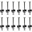 12-Pack Trampoline Spacers with Screws: Replacement Accessories for Trampolines 1