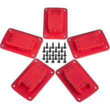 5er-Pack Werkzeugständer – Kompatibel mit Milwaukee M18, Dewalt 20V & 12V Bohrmaschinen, rote Haken