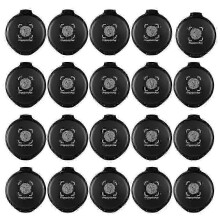 20 Pcs Mini Black Fingerprint Ink Pad for Notary Identification