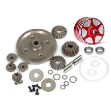 Upgraded 22049 RC Car Differential Gear with Shell Kit for 39T XV02, TT02, MB01, BT01, XM01