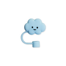 (2) Cloud Straw Cover, Straw Covers Cap for Reusable Straws, Silicone Straw Tip Covers Cute Anti-Dust,Splash Proof Reusable Drinking Lid
