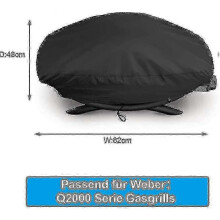 Wasserdichte Grillabdeckung für Weber Q2000 / Q2200 / Q200 Grill