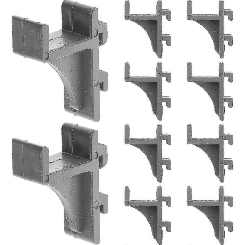 10 pcs Plastic Freezer Shelf Clips for Refrigerator Freezer Shelf Support