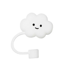 (1) Cloud Straw Cover, Straw Covers Cap for Reusable Straws, Silicone Straw Tip Covers Cute Anti-Dust,Splash Proof Reusable Drinking Lid