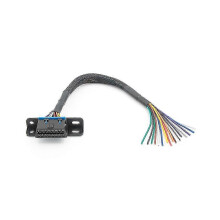 Connecteur femelle OBD2 16 broches vers câble OBD ouvert, interface de rallonge femelle - Universel