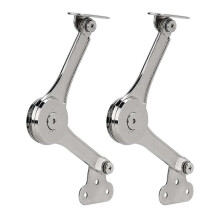 Lot de 2 charnières robustes à fermeture douce pour couvercle pliable, afin de maintenir le couvercle ouvert.