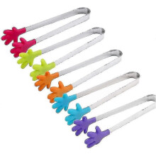 5 Stück Mini-Lebensmittelgreifer aus Silikon in Handform-Ideal für Grillgut, Süßigkeiten, Eiswürfel und Salat