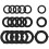 Replacement O-rings for hoses - 18pcs rubber sealing gaskets 1
